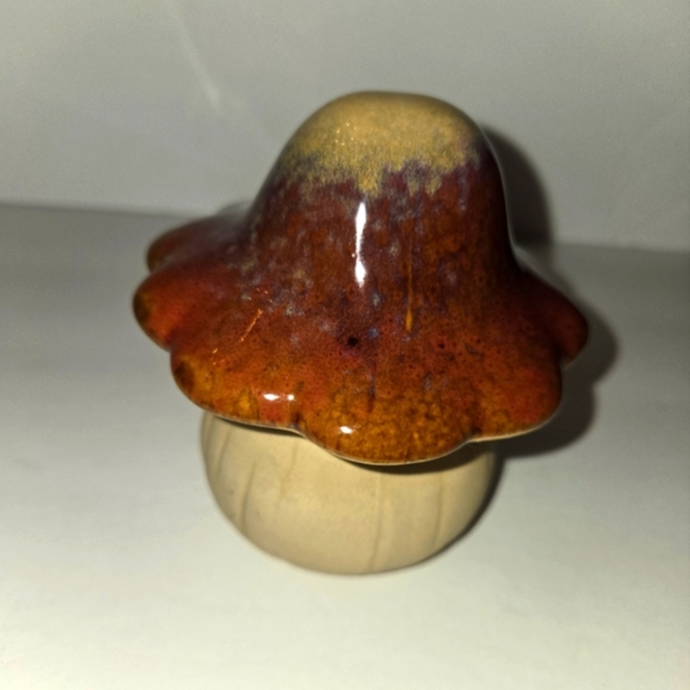 Boho Cottagecore Glazed Ceramic Mushroom